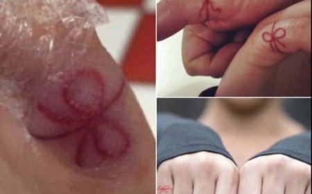 Red string tattoo on hand! Here is what it means!