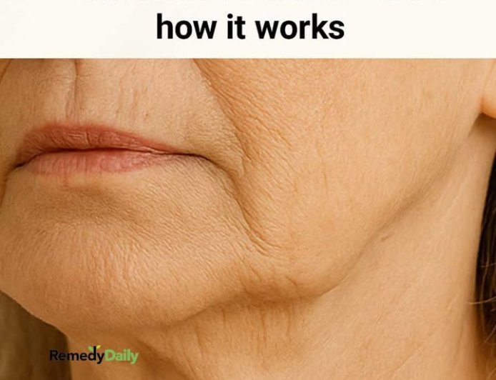 My nana taught me this hack to tighten sagging skin in 5 mins with 0 work. Here’s how it works