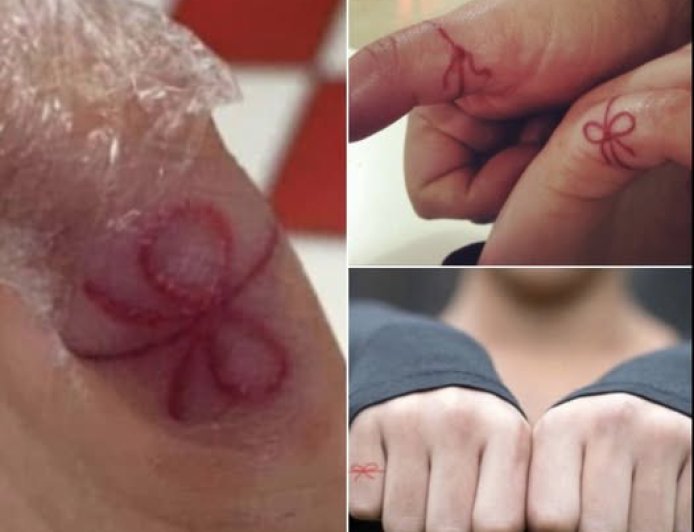 Red string tattoo on hand! Here is what it means!