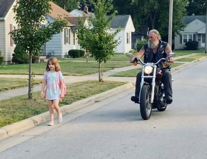 I Confronted The Biker Who Followed My Daughter Home From School Every Day!
