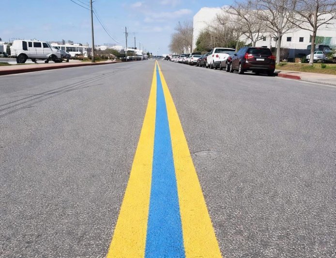 Noticed a Blue Line on the Road? Here is What It Signifies