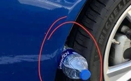 Was bedeutet „Plastikflasche auf dem Reifen“?