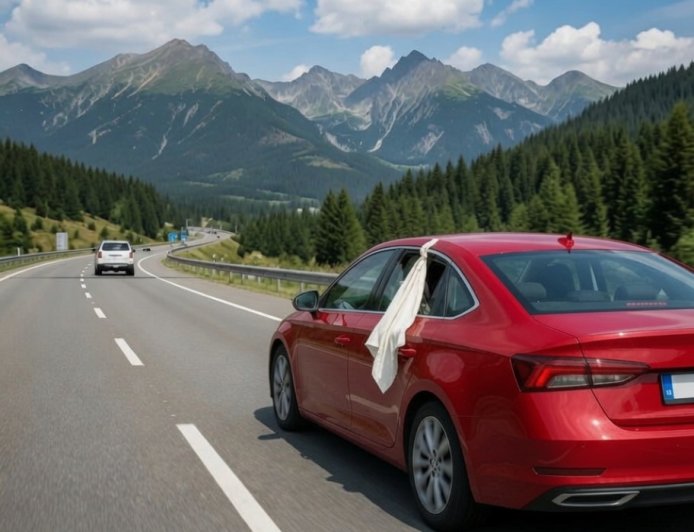 Ein weißes Tuch im Autofenster… Ein wenig bekanntes Verkehrssignal!