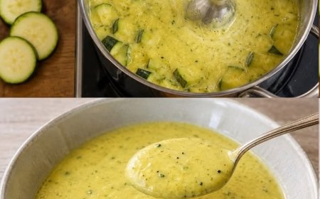 Wie Medizin für meinen Magen die leckerste Zucchinisuppe die ich je gemacht habe