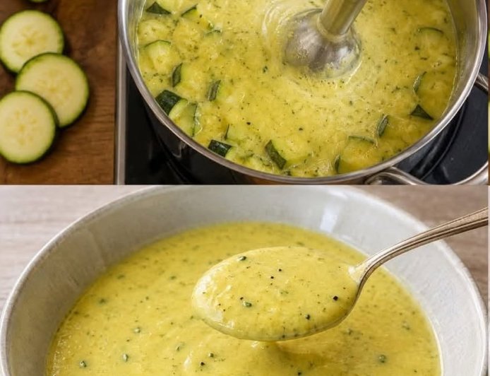 Wie Medizin für meinen Magen die leckerste Zucchinisuppe die ich je gemacht habe