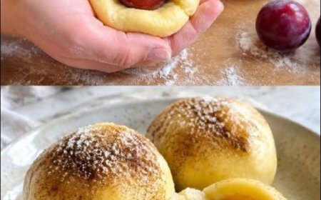 Pflaumenknödel wie bei Oma mit Kartoffelteig