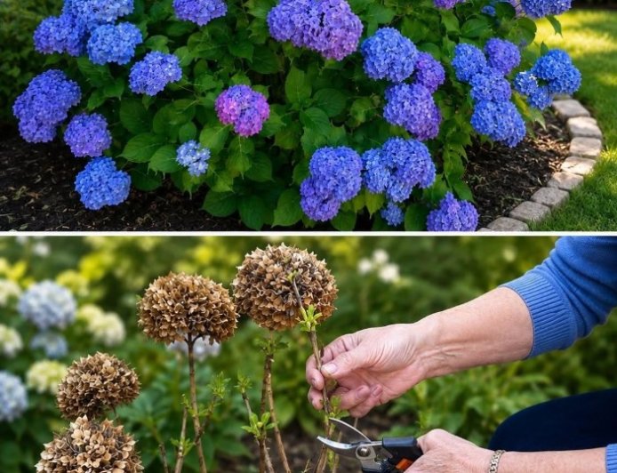 Hortensien schneiden: Wann und wie man eine üppige Blüte fördert